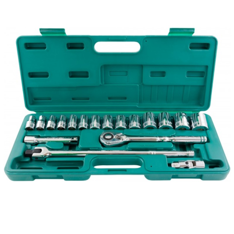 Набор головок торцевых дюймовых Jonnesway 048479, 1/2"DR, SAE 3/8"-1-1/4", 19 предметов