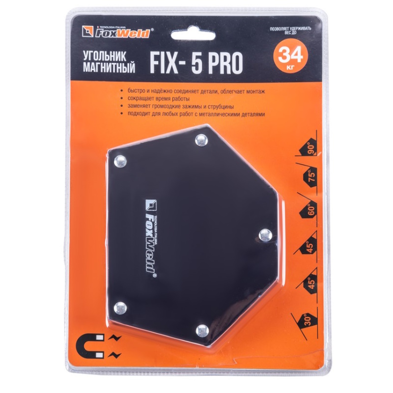 Угольник магнитный FoxWeld FIX-5Pro 5395 в Рыбинске