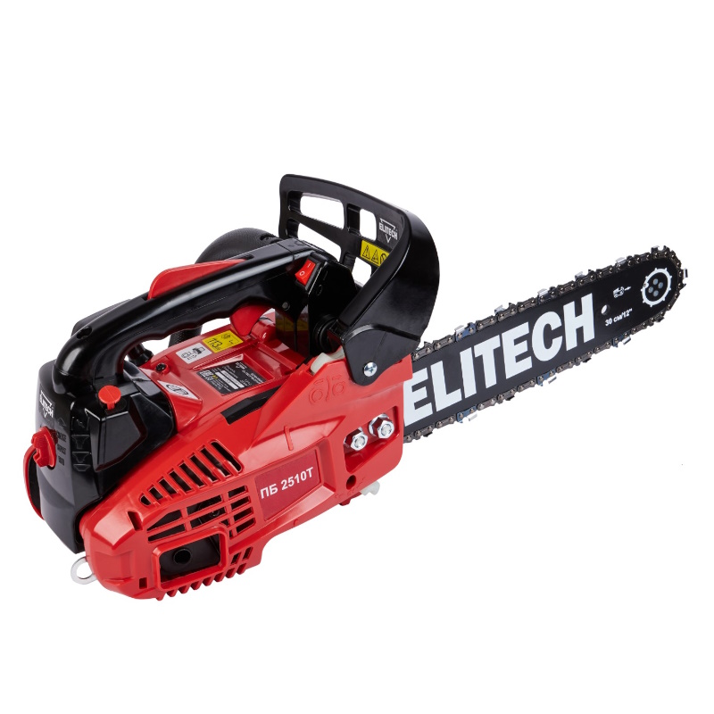 Бензопила Elitech ПБ 2510Т (E1611.009.00) 205451, 25.4 см3,0.75 кВт/1.0л.с ,шина 30 см,3200-12000 об/мин в Иваново