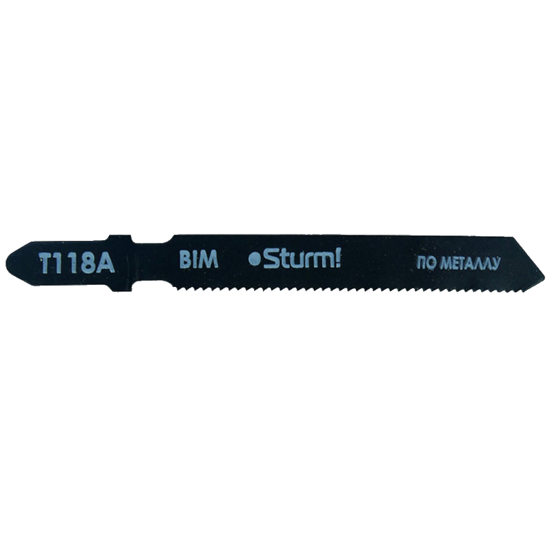 Пилки для лобзика по металлу Sturm 5250402, T118A, 5 шт, 76х51мм, шаг зуба 1,2мм, прямолинейный чистый рез, BIM в Ярославле