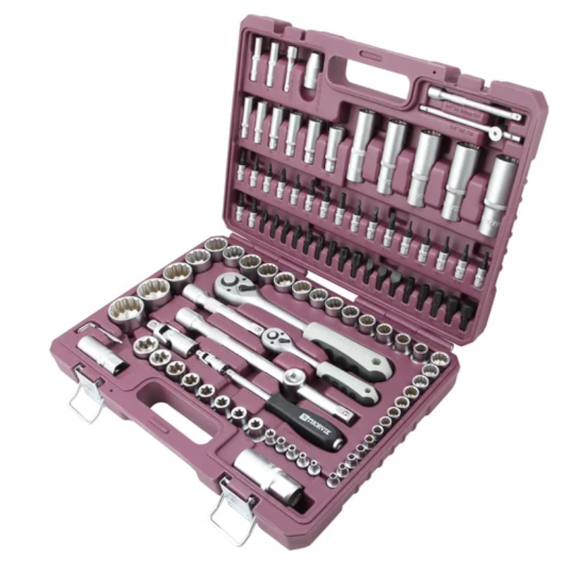Набор инструмента универсальный Thorvik TS108/12 054013, 1/4", 1/2"DR с головками торцевыми 12-гранными, 108 предметов во Владимире