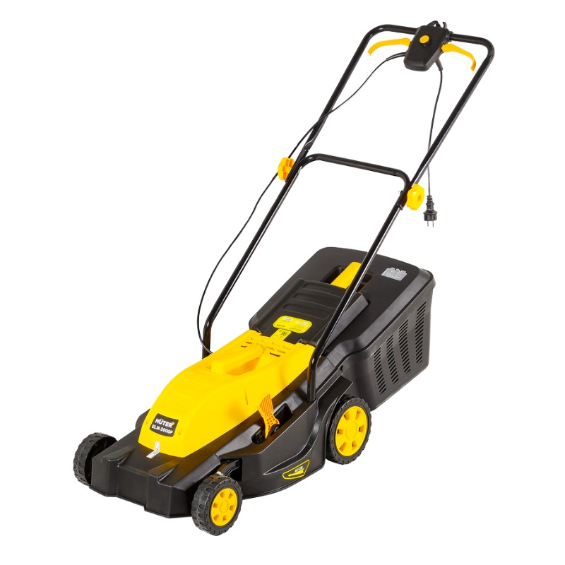 Электрическая газонокосилка Huter ELM-2000P вес 135 кг ширина скашивания 43 см травосборник пластик 16459₽