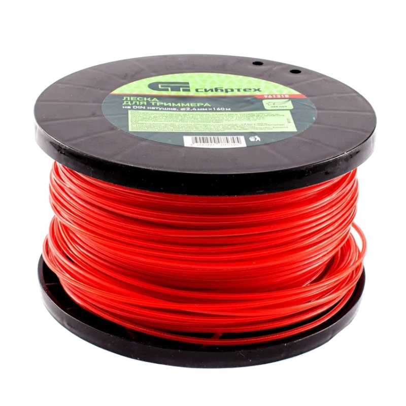 Леска для триммера Сибртех 961315, звезда, на DIN катушке, 2,4 мм х 160 м. в Муроме