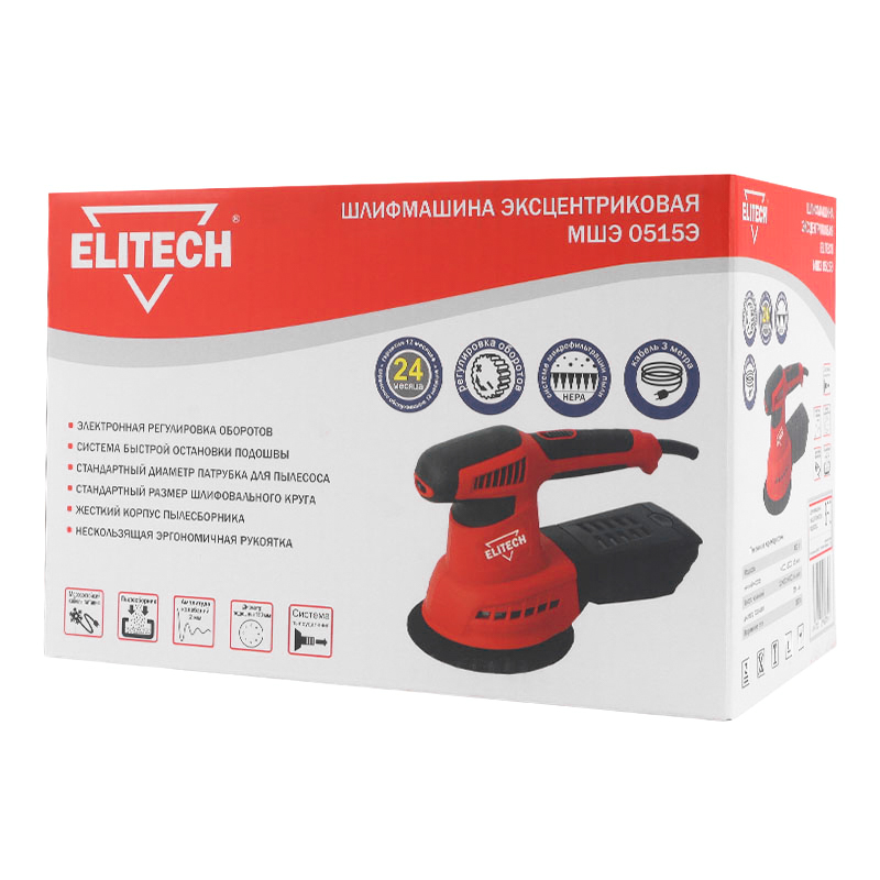 Эксцентриковая шлифмашина Elitech МШЭ 0515Э в Туле