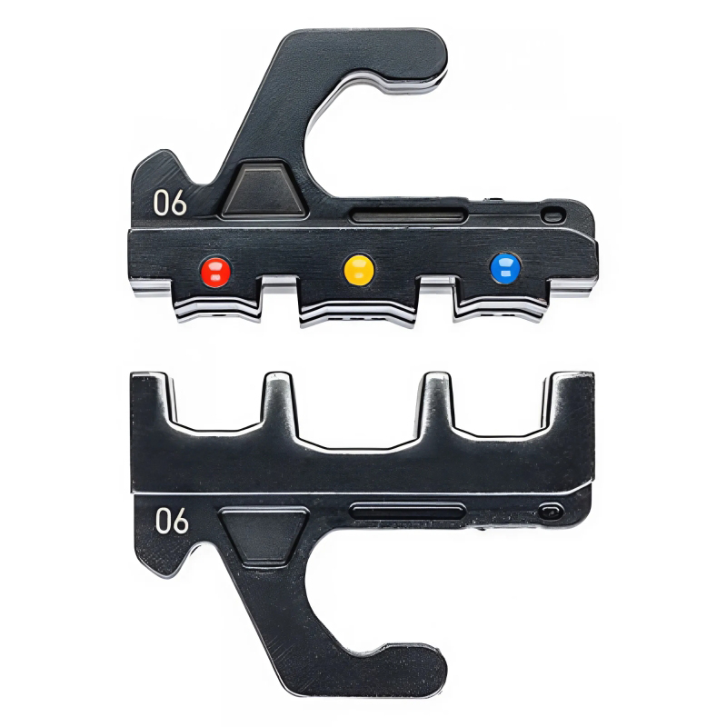 Плашка опрессовочная Knipex MultiCrimp KN-973906 изолированные кабельные наконечники штекеры 05-60 мм 3 гнезда 10792₽