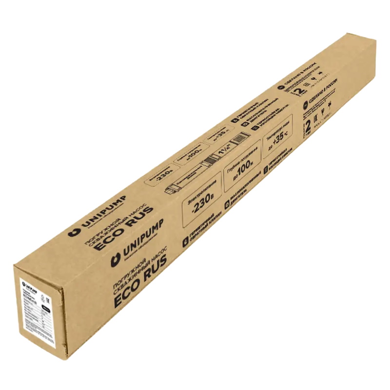 Погружной скважинный насос Unipump ECO RUS 2-100 17332, 1,3 кВт, 50 м в Муроме