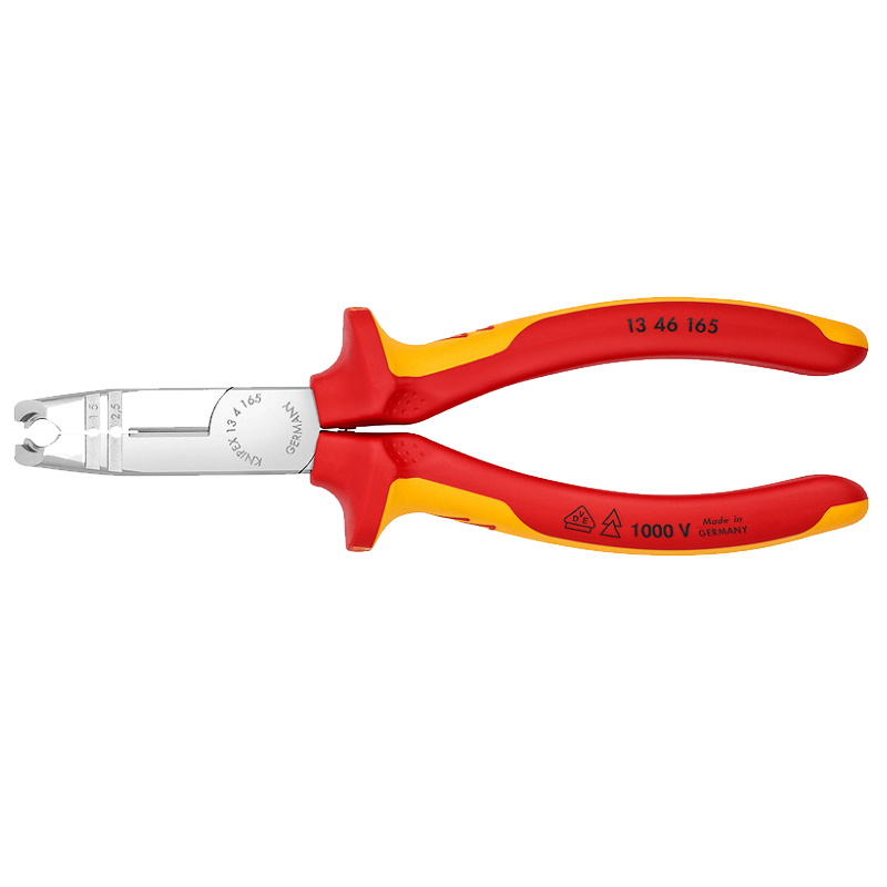 Клещи-стрипперы Knipex KN-1346165, VDE, для круглых кабелей, 0.75-1.5/2.5 мм², длина 165 мм, хром в Туле