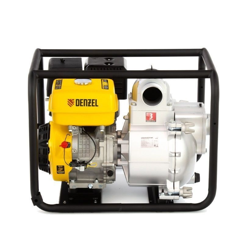 Бензиновая мотопомпа Denzel PX-80D 99204 грязевая (максимальный напор 30 м, производительность 1500 л/м)