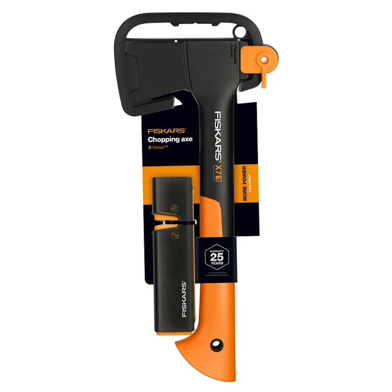 Топор универсальный Fiskars 1020183 X7 + точилка (комплект) в Рыбинске