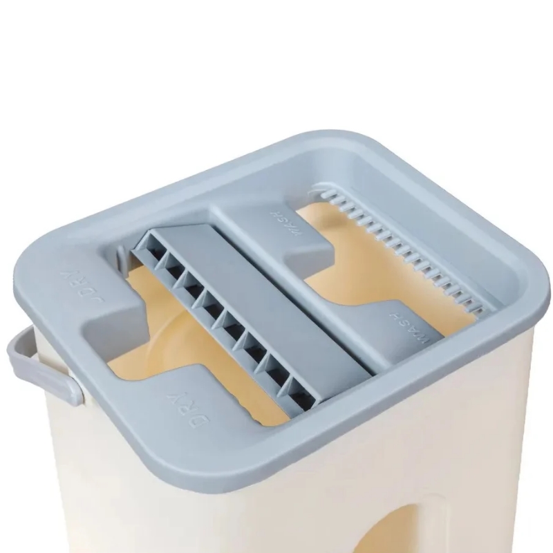 Швабра с отжимным ведром Scratch mop Perfecto Linea 43-012024, бежевая, (отжим. ведро, швабра, 2 смен. Нас. из микроф.) в Твери
