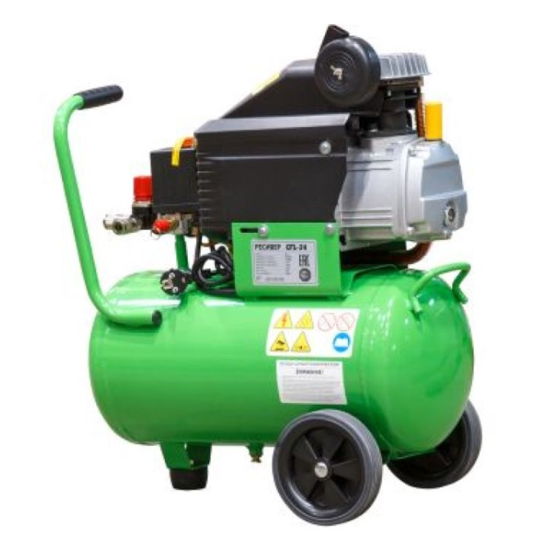 Компрессор Eco AE-251-3, 235 л/мин, 8 атм, коаксиальный, масляный, ресив. 24 л, 220 В, 1.50 кВт  в Иваново