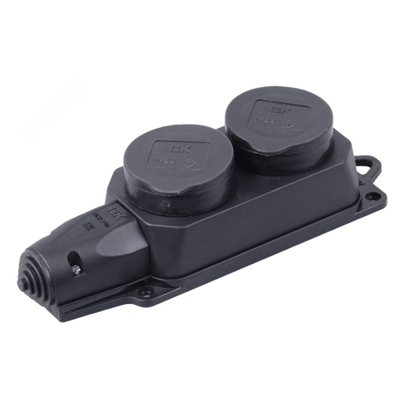 Розетка IEK ОМЕГА РБ32-1-0м PKR62-016-2-K02 колодка двухместная IP44 886₽