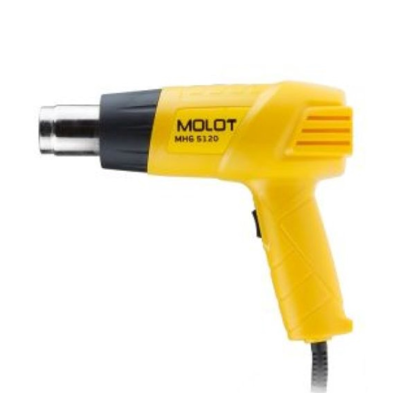 Термовоздуходувка Molot MHG 5120 MHG5120K0022, в коробке + набор сопл, 2000 Вт, 2 скор., 350-550 °С в Рыбинске
