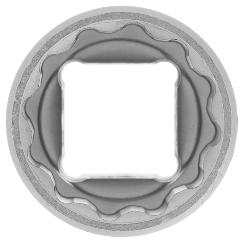 Головка торцевая Matrix 13691, 19 мм, 12-гранная, CrV, под квадрат 1/2", хромированная