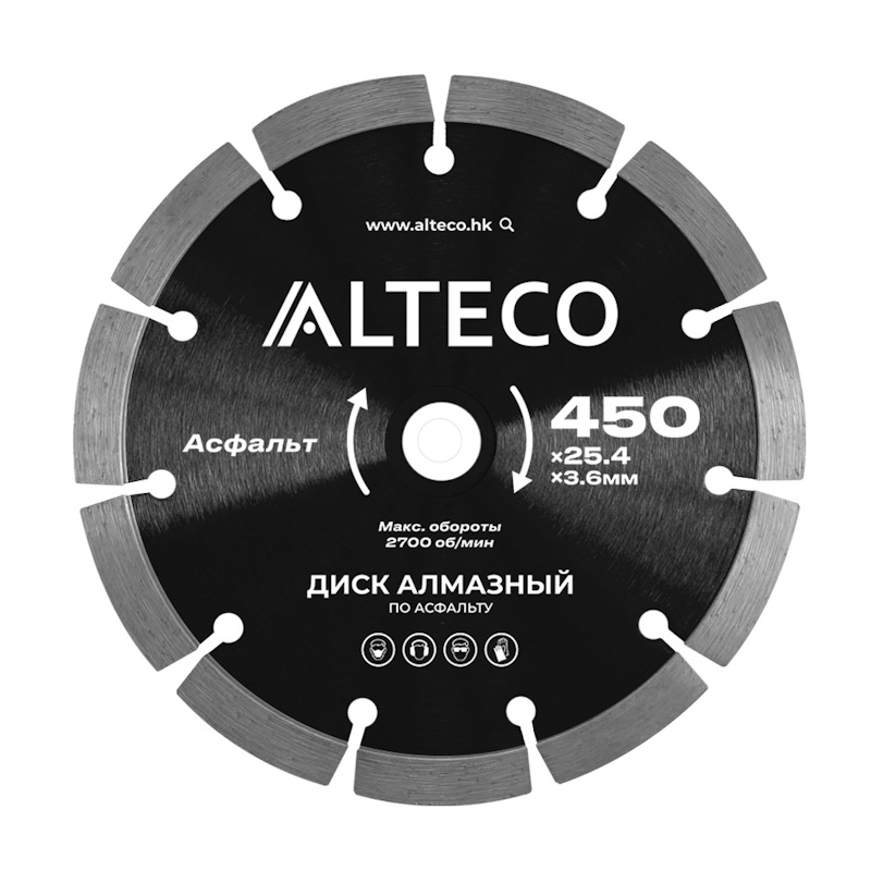 Диск алмазный по асфальту Alteco 66487, 450х25,4 в Кинешме