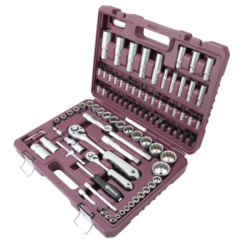 Набор инструмента универсальный Thorvik TS094/12 054010, 1/4", 1/2"DR с головками торцевыми 12-гранными, 94 предмета в Твери