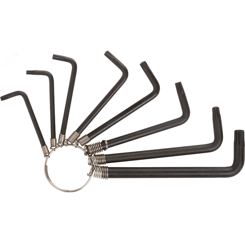 Ключи TORX Курс 64006 8 шт Т9-Т40 на кольце 233₽