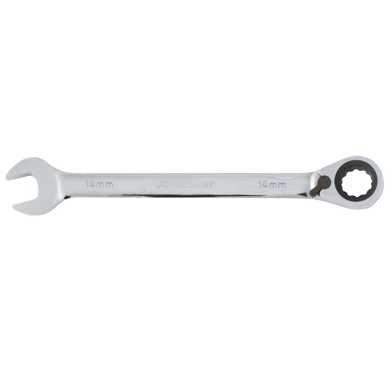 Ключ гаечный комбинированный трещоточный Jonnesway W106114 (W60114) 049296, с реверсом, 14 мм в Твери