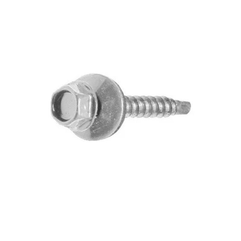 Саморез кровельный Starfix SM-89129-2000, 6.3х51 мм цинк, шайба с прокл., PT3 (2000 шт в коробе) 