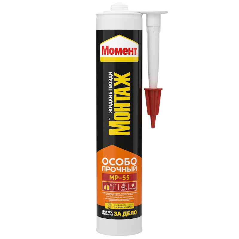 Клей монтажный Момент Монтаж МР-55 3002824 особопрочный бежевый 290 мл 700₽