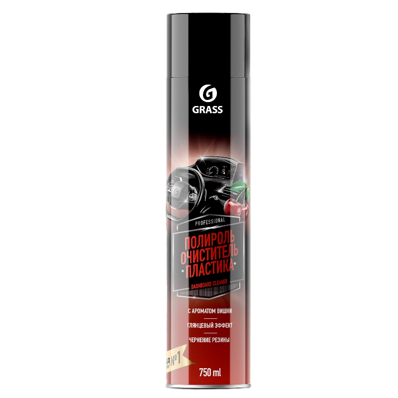 Полироль-очиститель пластика Grass Dashboard Cleaner 120107-2 (вишня, 750 мл) в Костроме