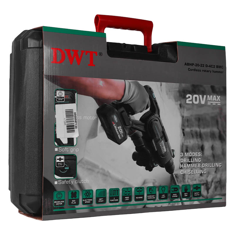 Аккумуляторный перфоратор DWT ABHP-20-22D-4C2 BMC  в кейсе в Иваново