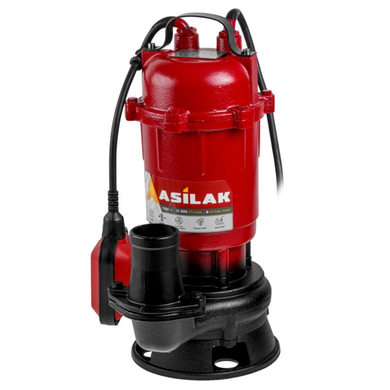 Насос погружной для грязной воды Asilak SLP-1500 AS4410-1 6213₽