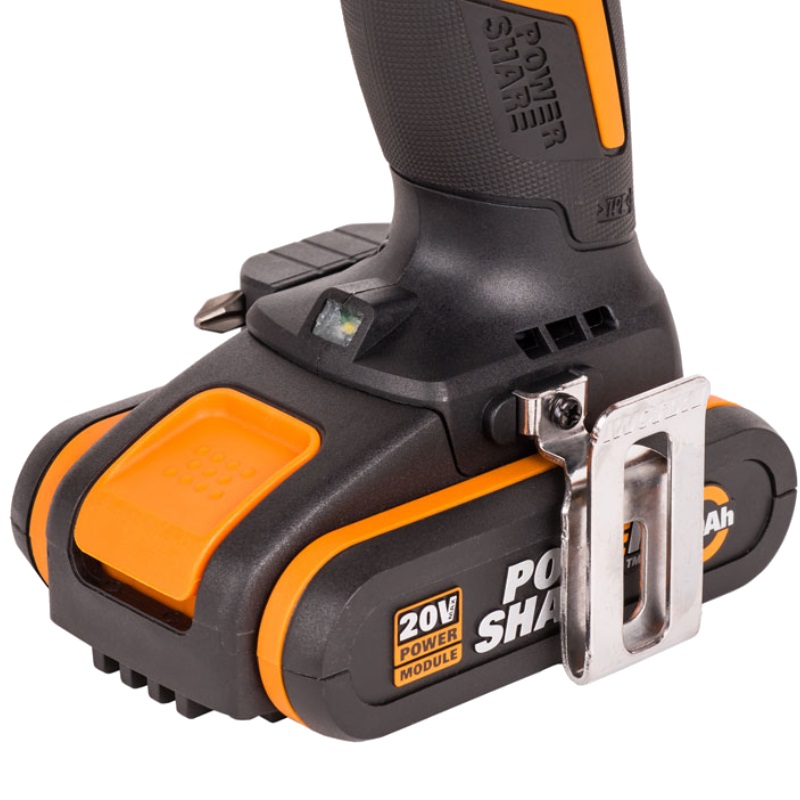 Дрель-шуруповерт WORX WX102 аккумуляторная , 20В, 60Нм, бесщеточная, 2Ач х2, ЗУ, кейс в Кинешме