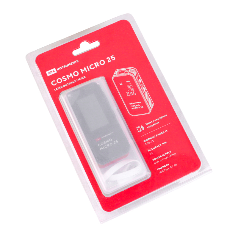 Дальномер лазерный Ada Cosmo MICRO 25 А00670 (Li-ion 3.7 В, аксессуары)  в Вологде
