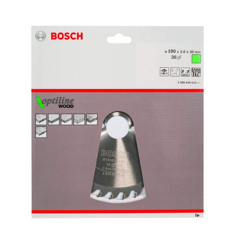 Пильный диск Bosch STD WO 190x30-36T 2608640616