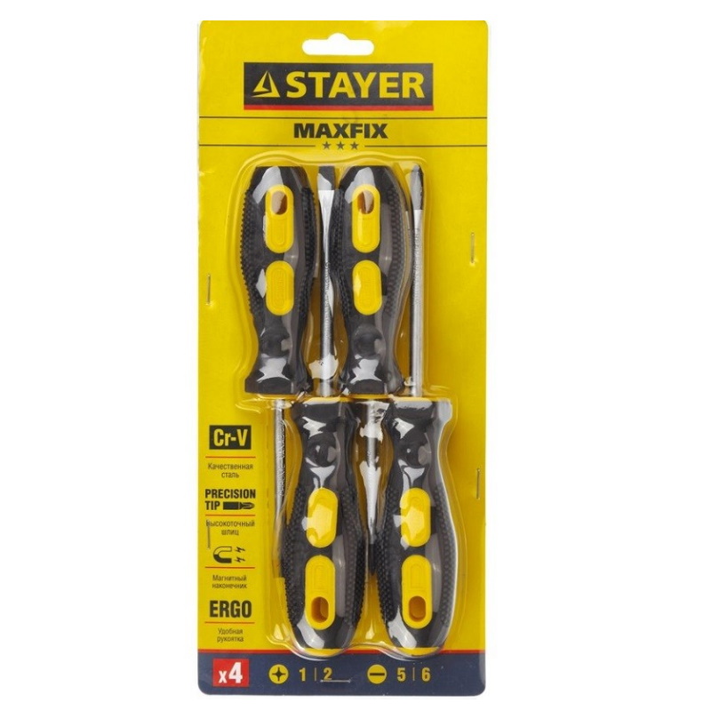 Набор отверток Stayer Hercules 2513-H4, 4 предм.  в Твери
