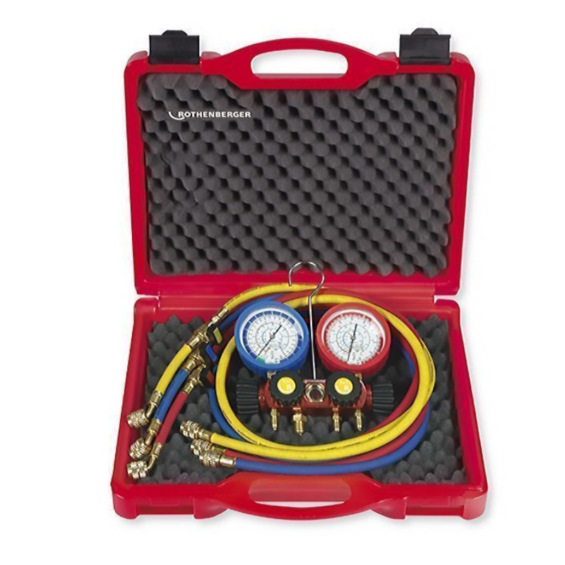 Малый набор с 4-х позиционным коллектором Rothenberger Плюс170602 для R22R134aR407C 35078₽