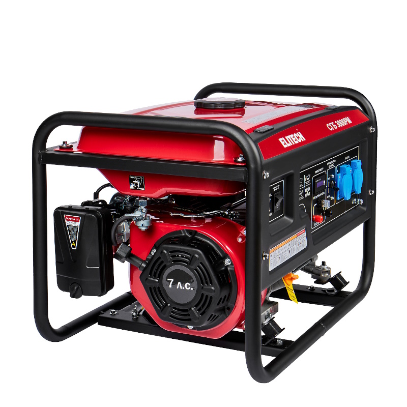 Генератор бензиновый Elitech СГБ 3000РМ 205550, 4-т, мак 2.8/ном 2.5 кВт,230В-11А