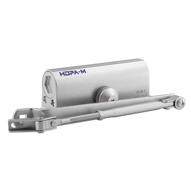 Доводчик дверной Нора-М ISPARUS 430F 18406, фиксация, от 50 до 110кг, серебро в Кинешме