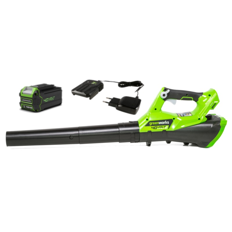 Воздуходув аккумуляторный Greenworks G40ABK4 40В 1хАКБ 4 Ач и ЗУ 2400807UB