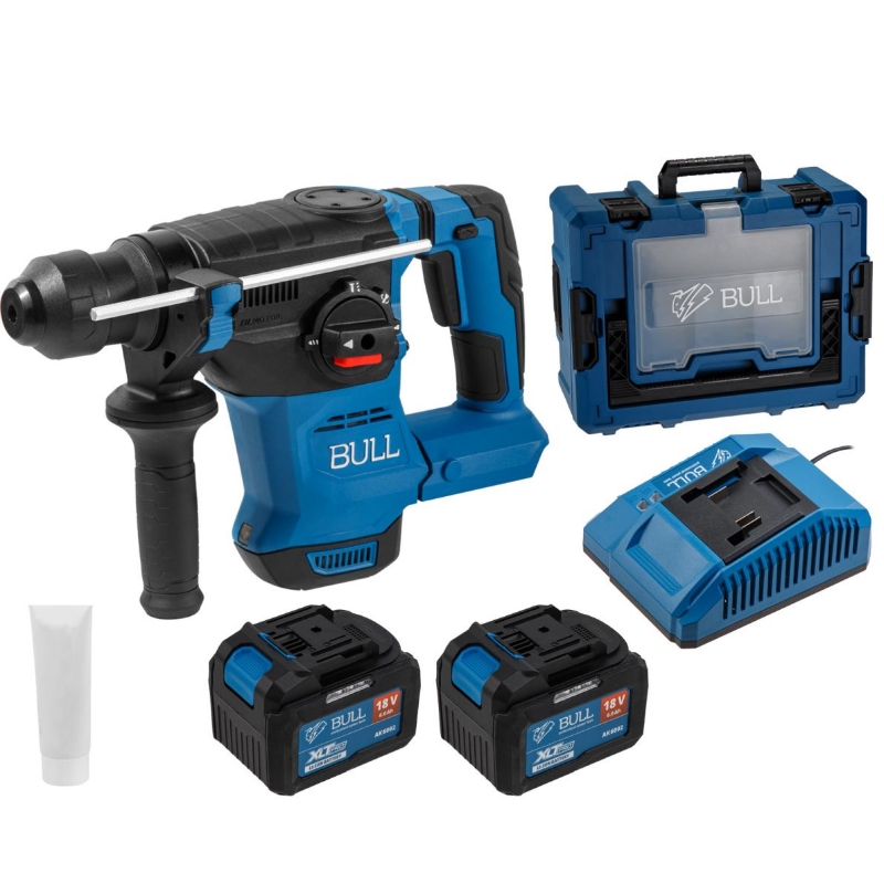 Аккумуляторный перфоратор Bull CBH 1826 Xcase XLTpro 1333736  в кейсе, с защитной муфтой в Муроме