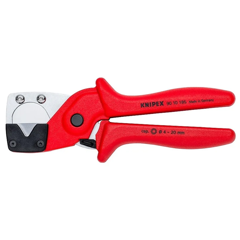 Труборез-ножницы Knipex KN-9010185 для многослойных и пневматических шлангов, Ø 4-20 мм, длина 185 мм в Переславле