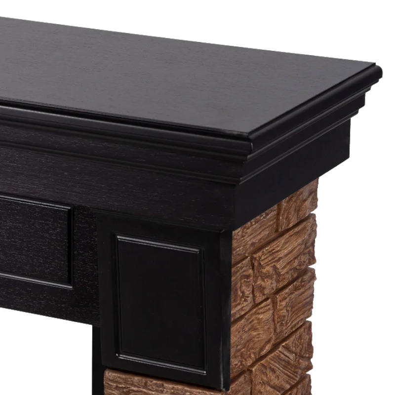 Портал Firelight Forte Wood 25 НС-1535892, камень темный, шпон венге в Муроме