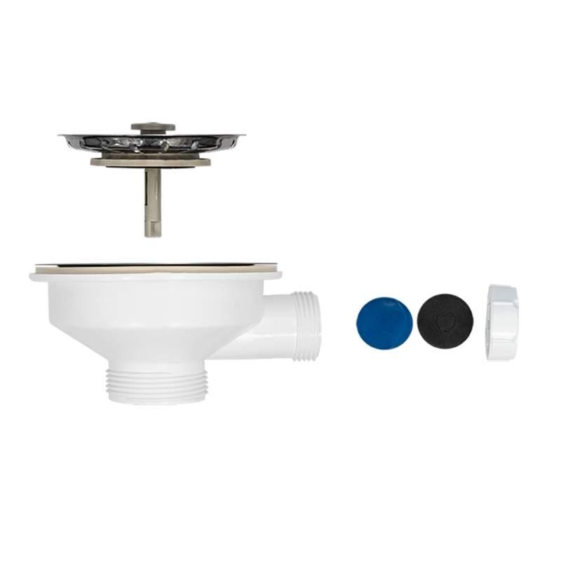 Выпуск MasterProf 3.1/2" в сборе Эконом (нержавеющая чаша, пластиковая втулка и шток)  в Иваново