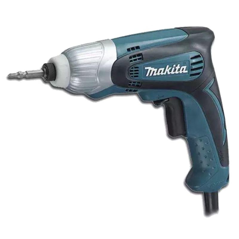 Сетевой ударный винтоверт Makita TD0100 (крутящий момент 100 нм, макс 3200 ударов/мин, бытовой, мощность 230 вт) в Туле