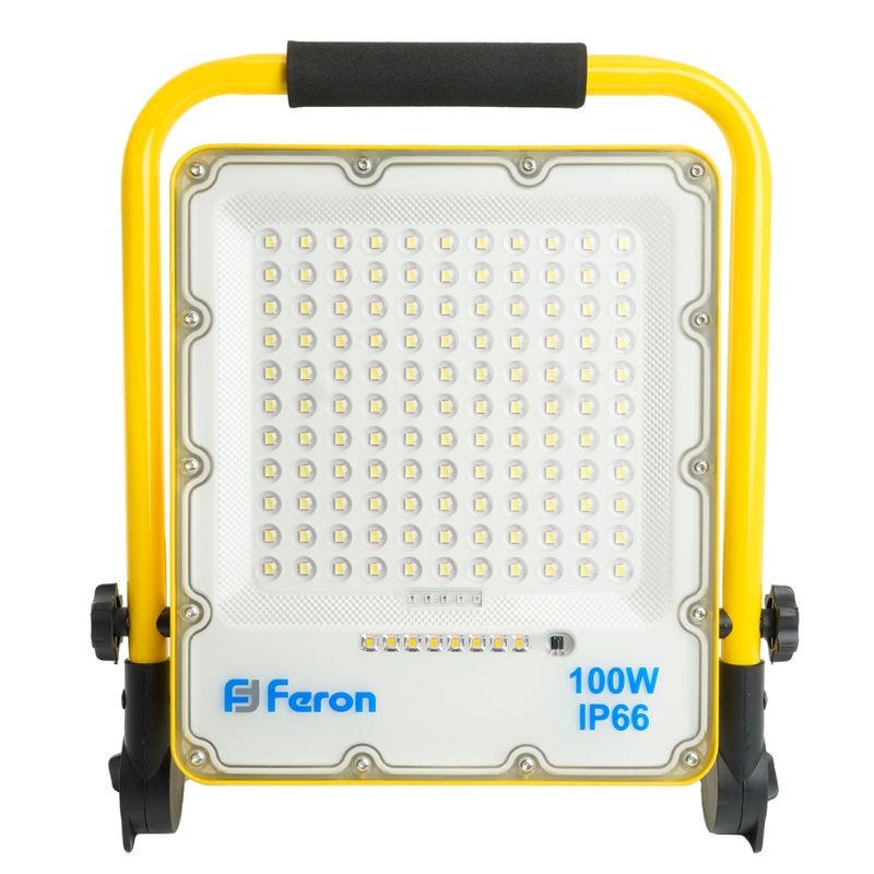 Прожектор светодиодный Feron LL-952 48677 (переносной, с зарядным устройством, 100W, 15Ah, 6400K, IP66) в Муроме
