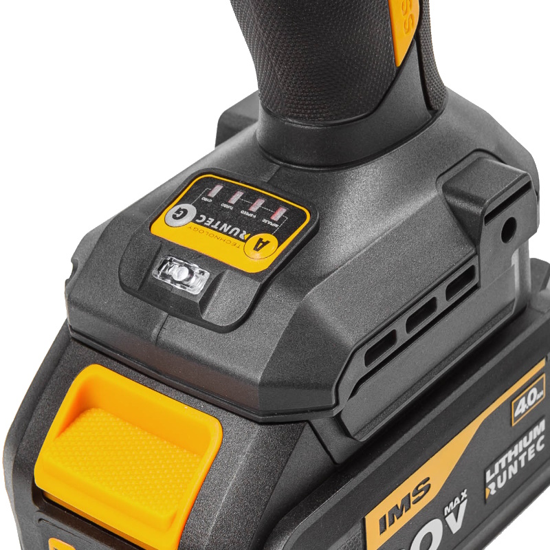 Дрель-шуруповерт Runtec RT-ID226, ударная, аккумуляторная, PRO 13 мм, 20В, 2*4Ач, 160Нм