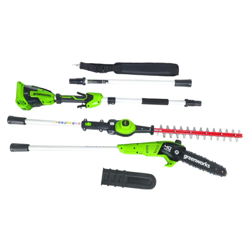 Высоторез-кусторез аккумуляторный Greenworks GD40PSH 1303907 (2 в 1, 40V, длина штанги 1.7 м,без АКБ и ЗУ в Ярославле