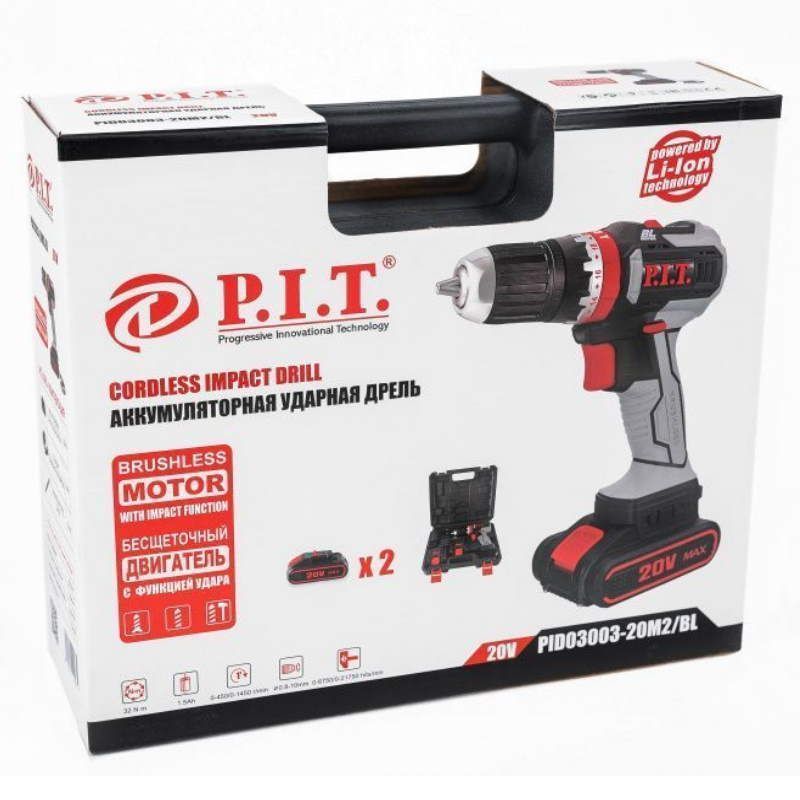 Шуруповерт бесщеточный P.I.T. PID03003-20M2/BL в Иваново