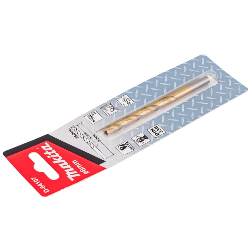 Сверло по металлу HSS-TiN Makita Economy D-64107, 6х57x93 мм, 1 шт. в Туле