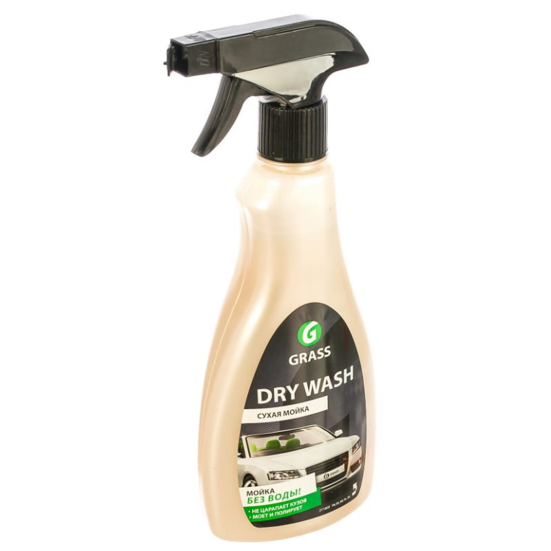 Очиститель-полироль Grass Dry Wash 211605, ЛКП, автомобиля (0,5 л)