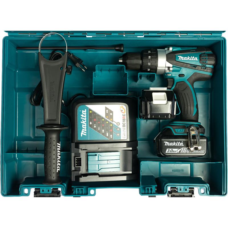 Аккумуляторная дрель-шуруповерт Makita BHP458RFE в Рыбинске
