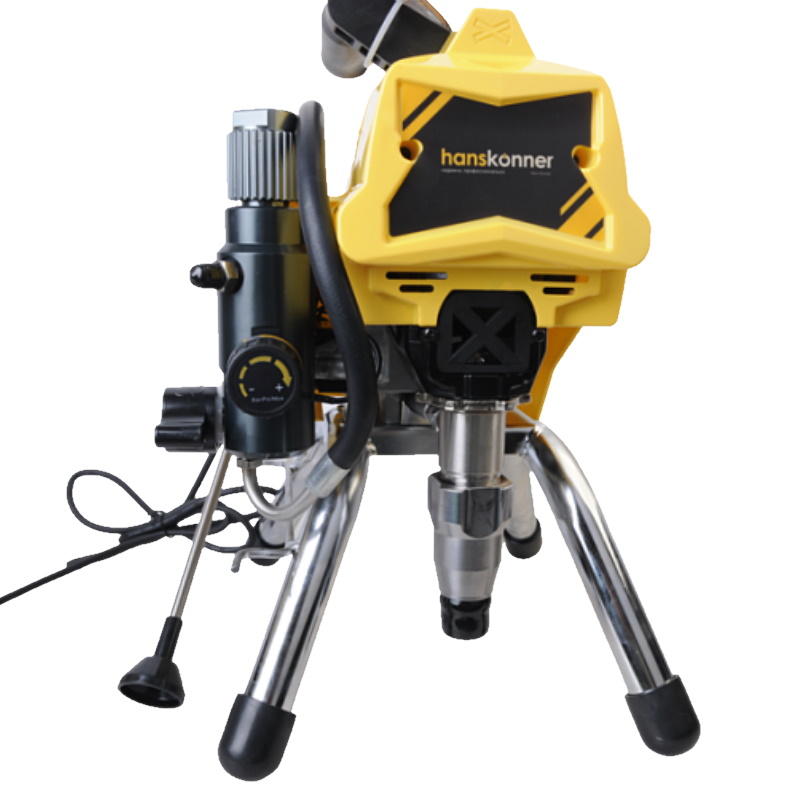 Краскопульт Hanskonner HSG9663B, безвозвоздушный, 1100Вт, 2.0л/мин, 210бар, 15м шланг в Иваново
