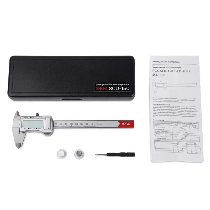 Штангенциркуль электронный Rgk SCD-150 756907, дробный, дюймовый в Переславле