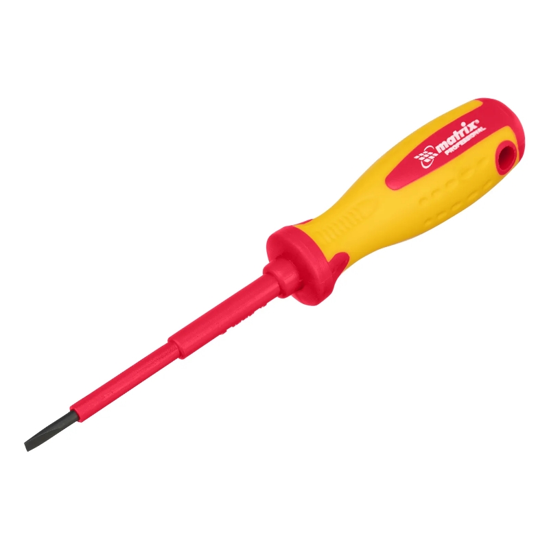 Отвертка Matrix Insulated 12914 до 1000 В, SL3,0x80 мм, CrMo, 2к рукоятка в Угличе
